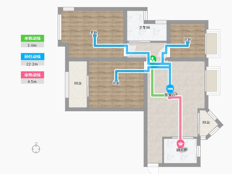 广东省-深圳市-馨园二期-73.33-户型库-动静线