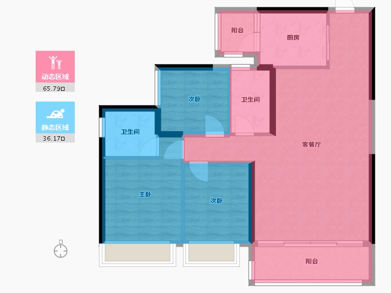 四川省-成都市-天府邻里-96.00-户型库-动静分区