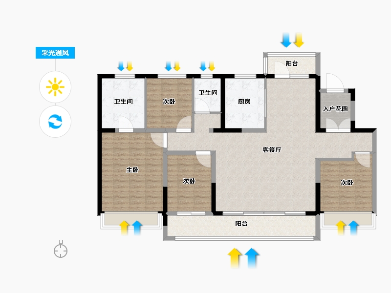 山东省-济南市-历控文誉城-134.41-户型库-采光通风