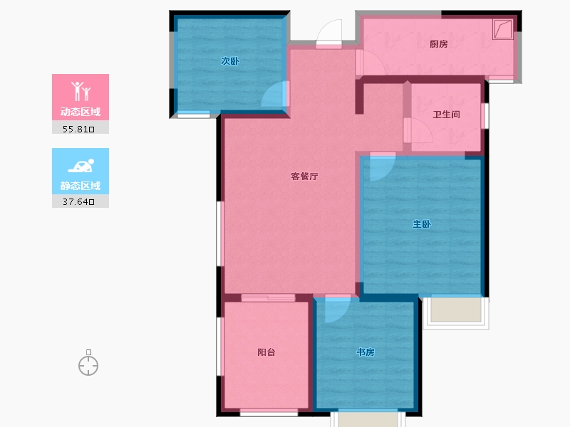 河南省-濮阳市-兴龙湾东区-82.24-户型库-动静分区