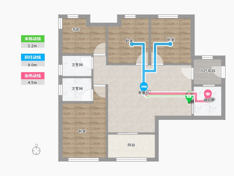 广东省-深圳市-玉湖湾-73.04-户型库-动静线