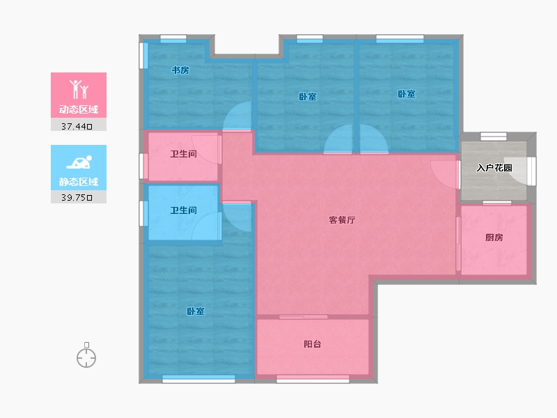 广东省-深圳市-玉湖湾-73.04-户型库-动静分区