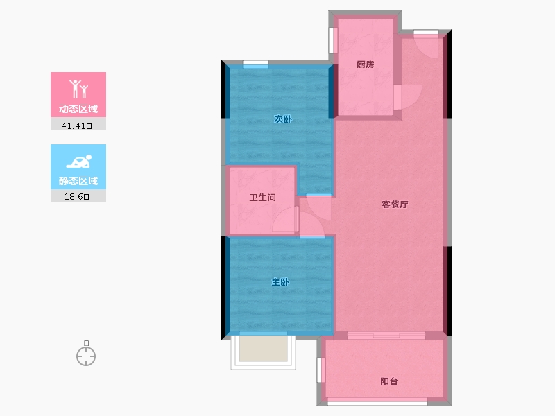 福建省-福州市-滨海金茂智慧科学城-53.60-户型库-动静分区