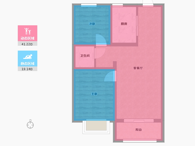 山西省-临汾市-海棠湾-53.15-户型库-动静分区