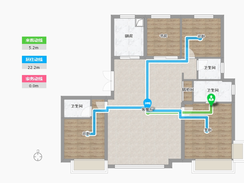 河北省-石家庄市-保利裕华和颂-104.45-户型库-动静线