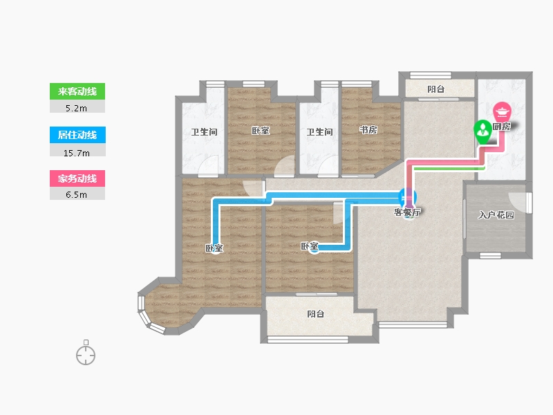 广东省-深圳市-金泓凯旋城-107.03-户型库-动静线