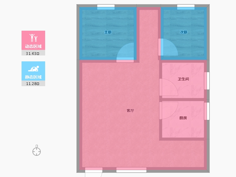 广东省-深圳市-东港中心大厦-37.53-户型库-动静分区