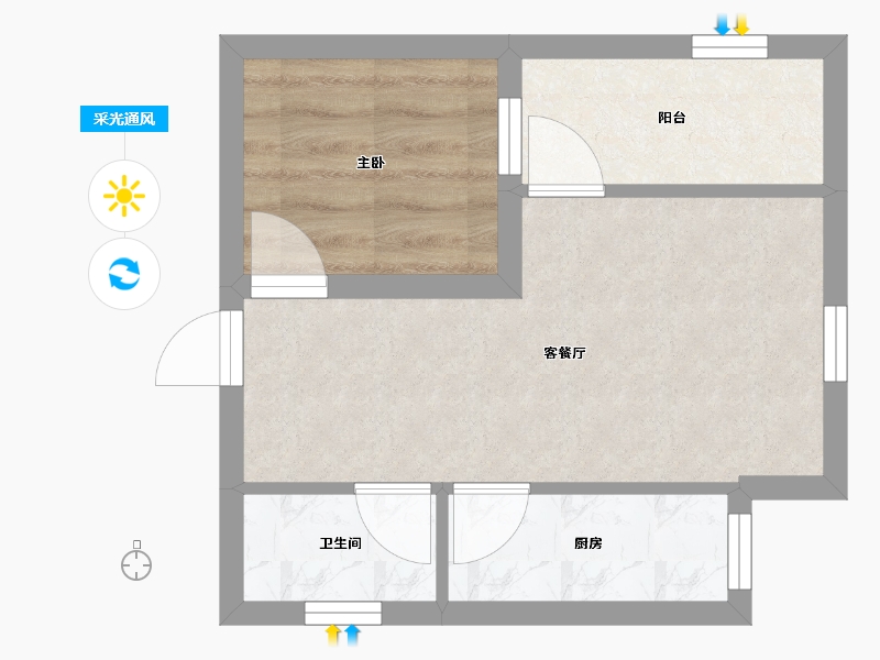 广东省-深圳市-特力大厦-31.32-户型库-采光通风