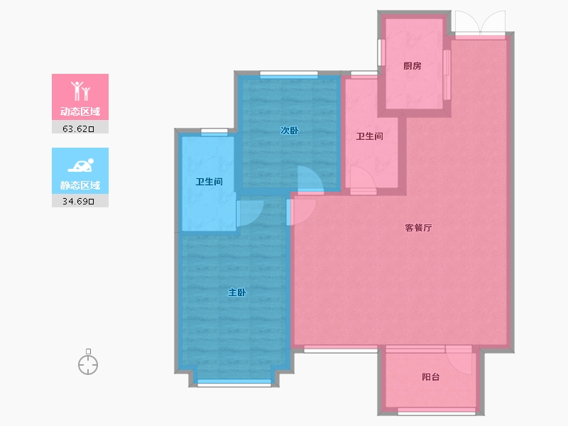 河北省-廊坊市-锦绣天悦-88.00-户型库-动静分区