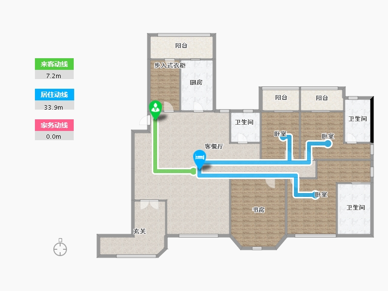 湖北省-武汉市-东湖九号-229.61-户型库-动静线