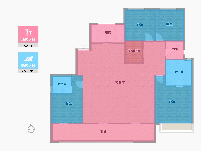 山西省-晋城市-浩翔·云玺-160.96-户型库-动静分区