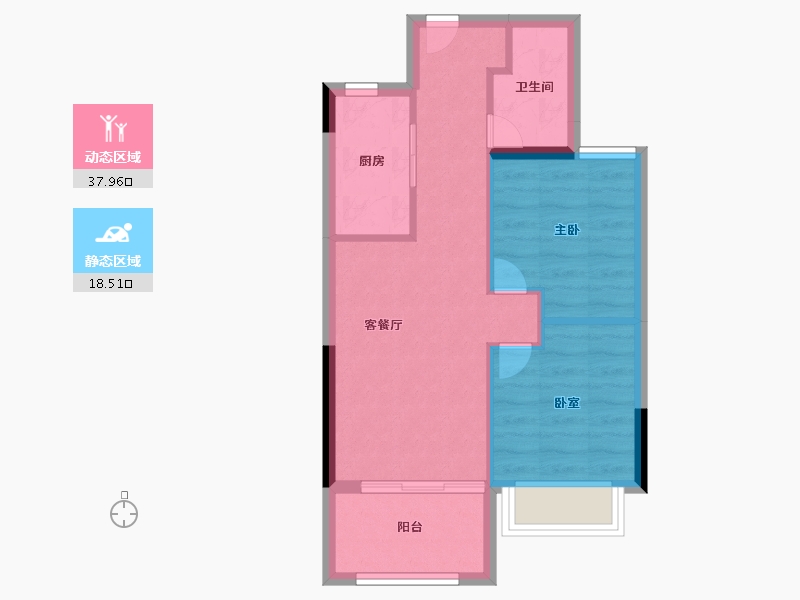 福建省-福州市-国贸上江原-50.40-户型库-动静分区