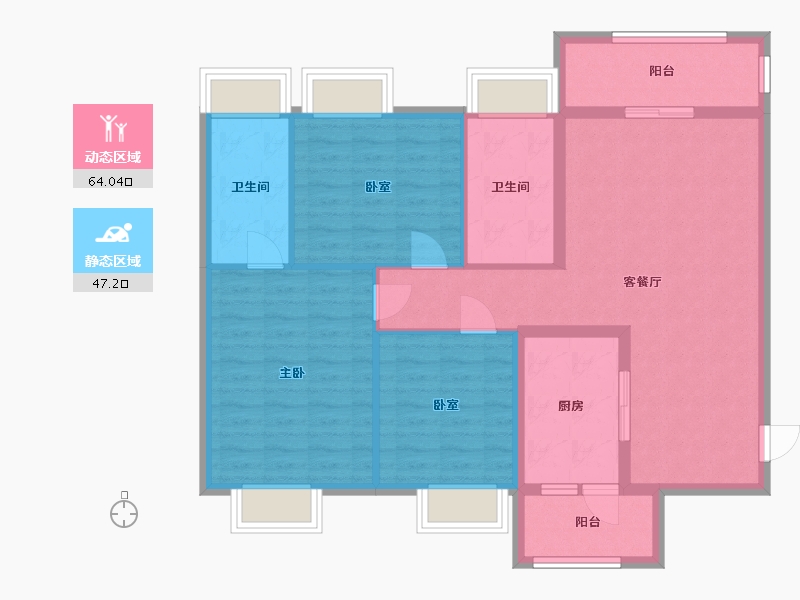 广东省-广州市-麒麟小区-100.00-户型库-动静分区