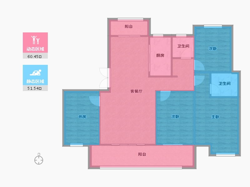 江西省-景德镇市-兴丰嘉园-102.40-户型库-动静分区