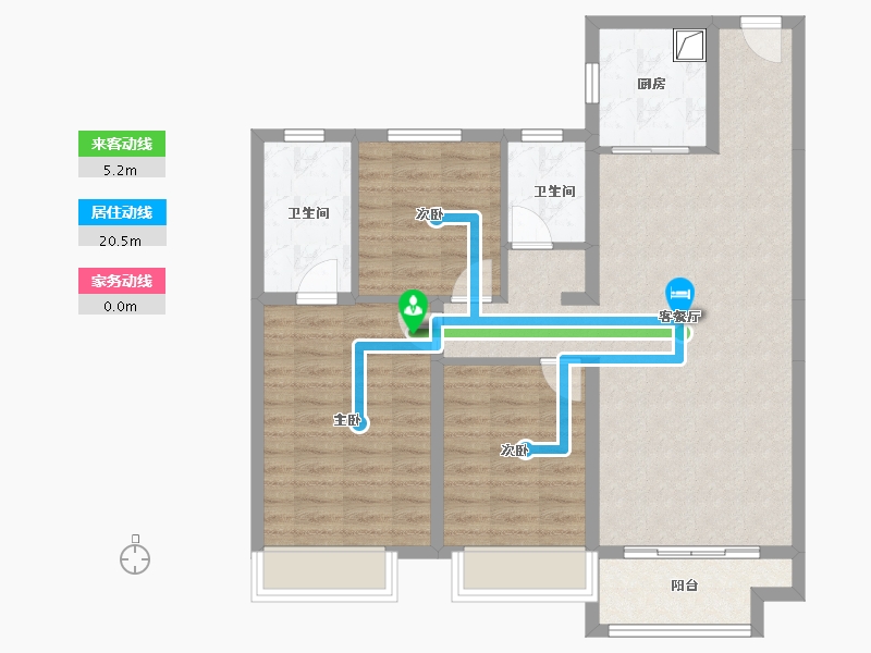 河北省-衡水市-中景阅湾香颂-99.00-户型库-动静线