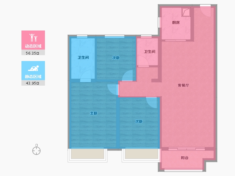 河北省-衡水市-中景阅湾香颂-99.00-户型库-动静分区