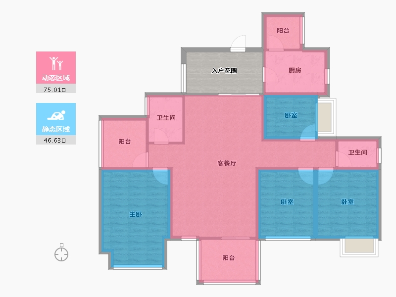 广东省-深圳市-梅龙苑-117.28-户型库-动静分区