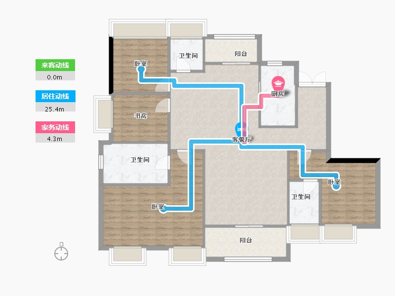 湖北省-武汉市-国铁城投·国樾滨江-137.03-户型库-动静线