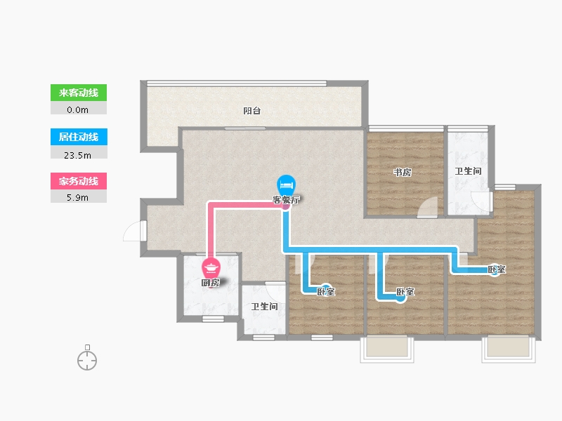 四川省-成都市-星河WORLD公园三号-112.77-户型库-动静线