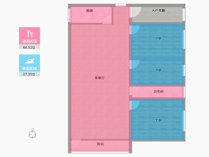 广东省-深圳市-大冲新城花园-99.00-户型库-动静分区