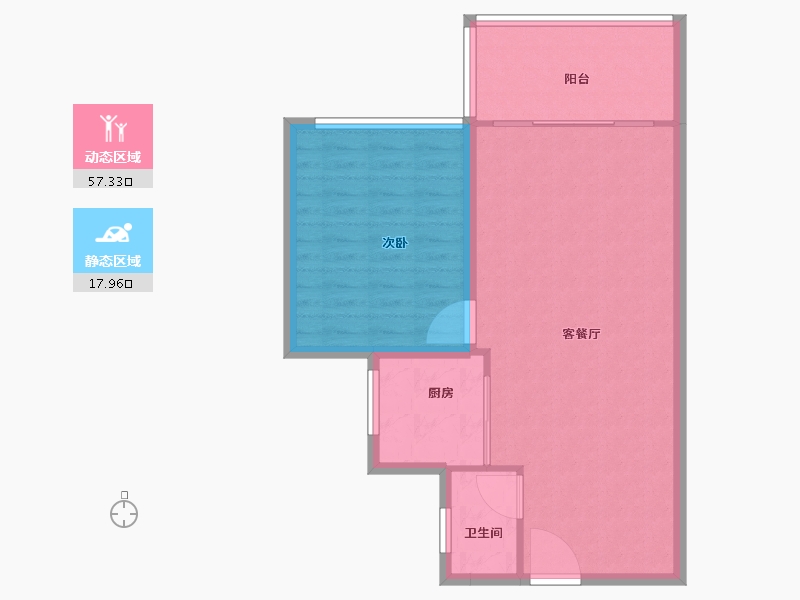 广东省-深圳市-向南瑞峰花园-69.00-户型库-动静分区