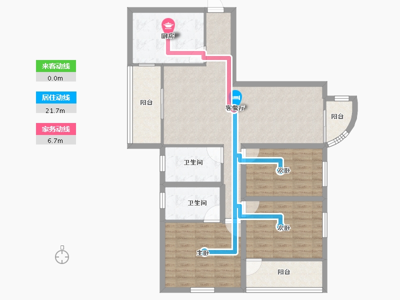 广东省-深圳市-天源大厦-95.57-户型库-动静线