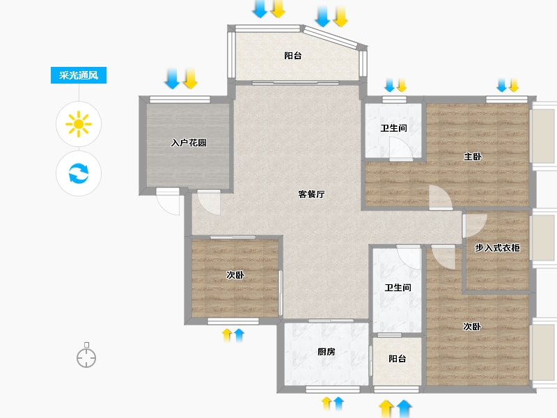 江西省-上饶市-三江信州府-100.30-户型库-采光通风