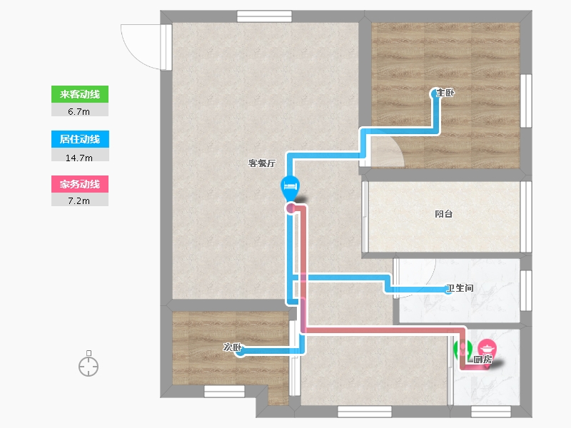 广东省-深圳市-时代骄子大厦-52.54-户型库-动静线