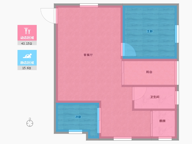 广东省-深圳市-时代骄子大厦-52.54-户型库-动静分区