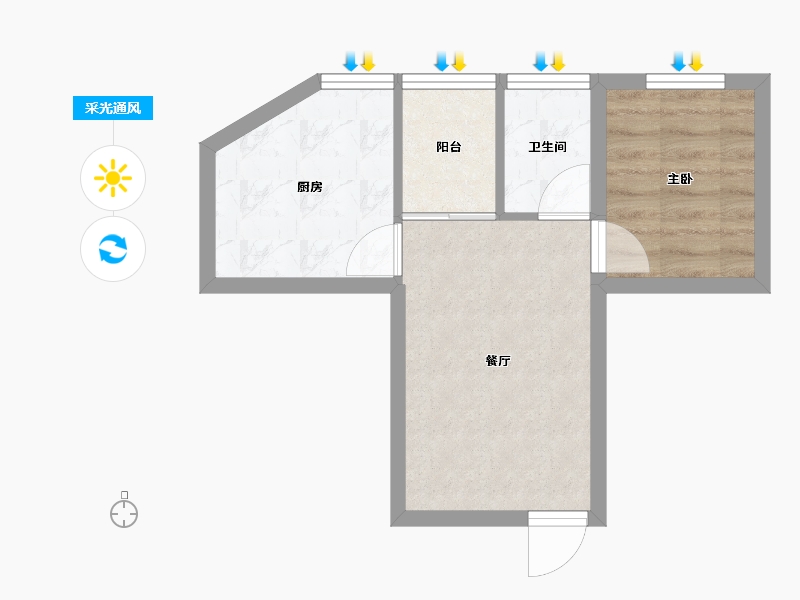 广东省-深圳市-中润大厦-36.00-户型库-采光通风