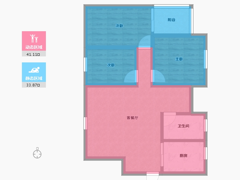 广东省-深圳市-时代骄子大厦-66.07-户型库-动静分区