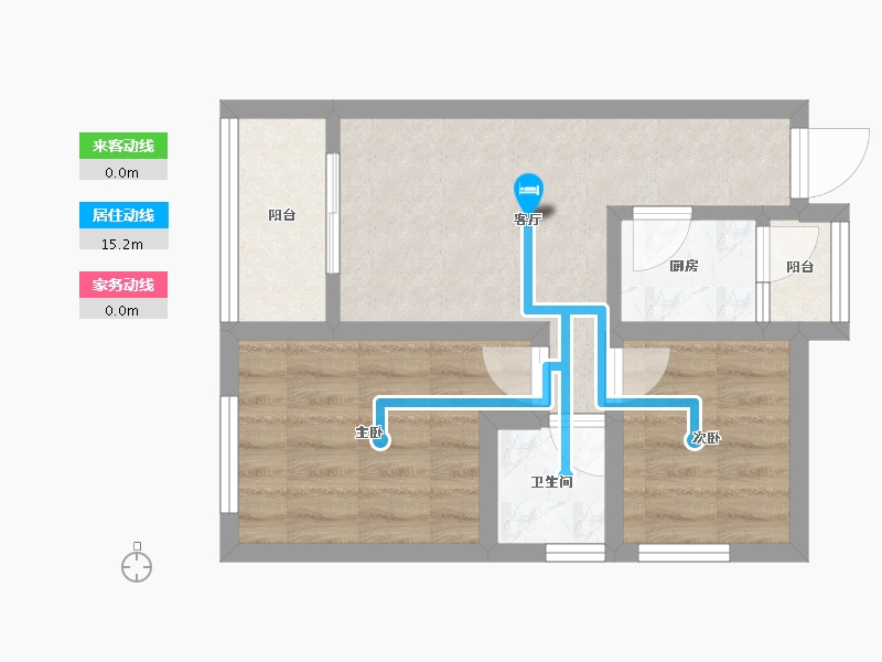 广东省-深圳市-大冲新城花园-40.36-户型库-动静线