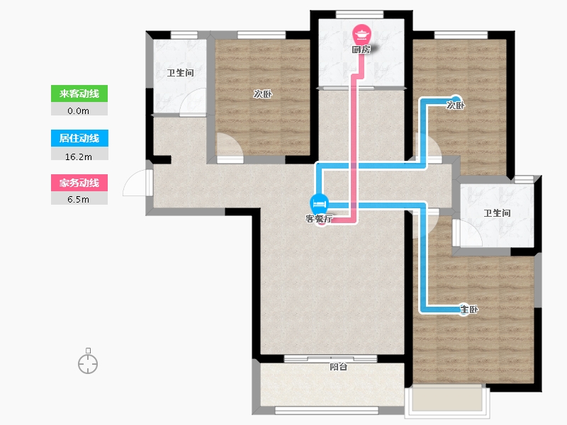 河南省-郑州市-商都阜园-104.00-户型库-动静线