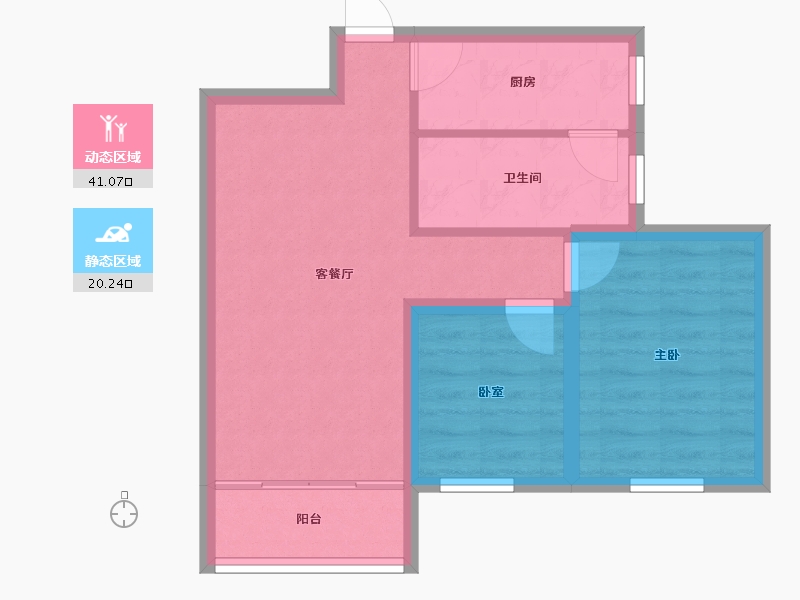 广东省-深圳市-天朗风清-54.43-户型库-动静分区