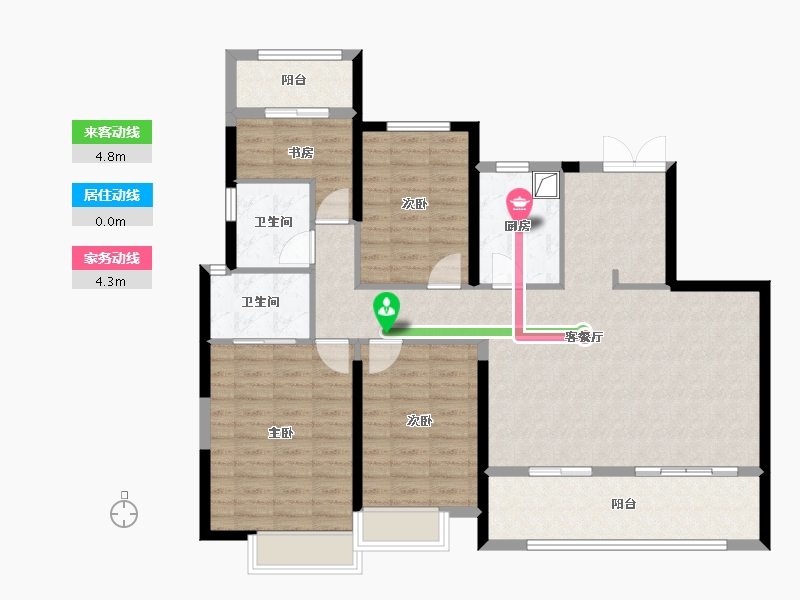 福建省-福州市-名城银河湾-116.00-户型库-动静线