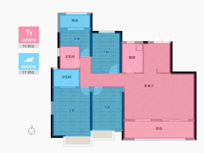 福建省-福州市-名城银河湾-116.00-户型库-动静分区