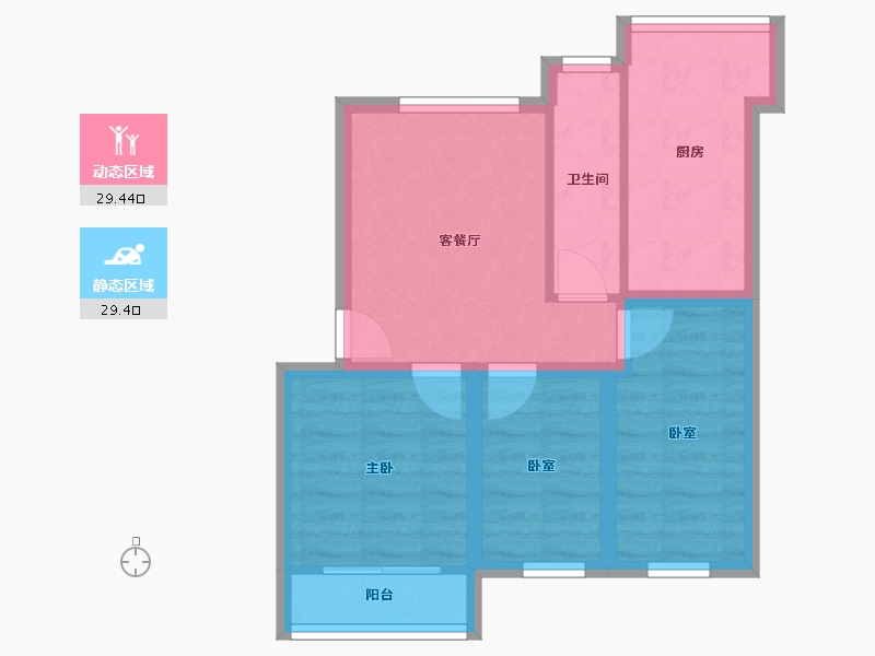 广东省-深圳市-大塘垅小区-51.33-户型库-动静分区