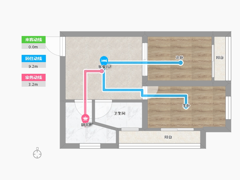 广东省-深圳市-友邻公寓-32.66-户型库-动静线