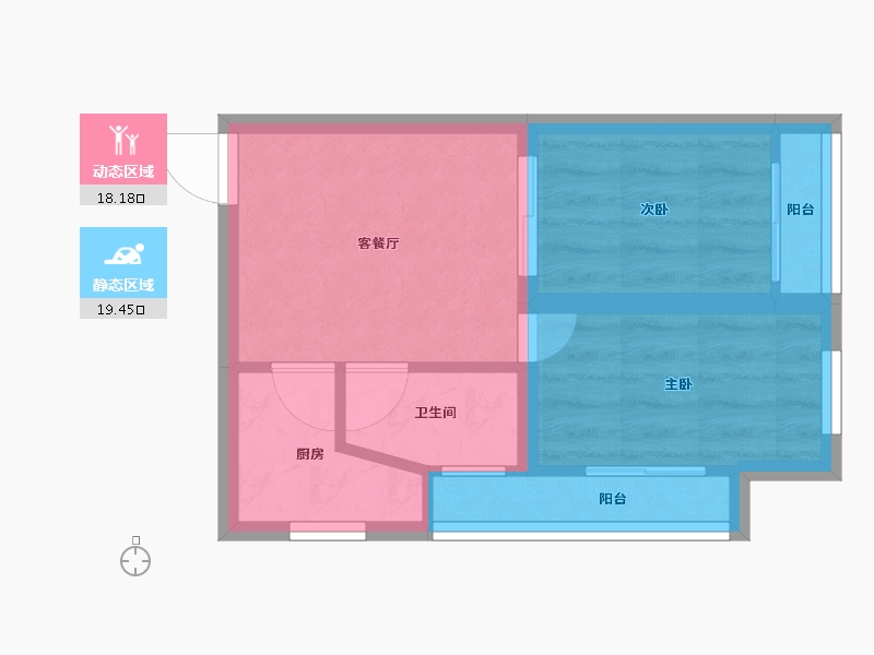 广东省-深圳市-友邻公寓-32.66-户型库-动静分区