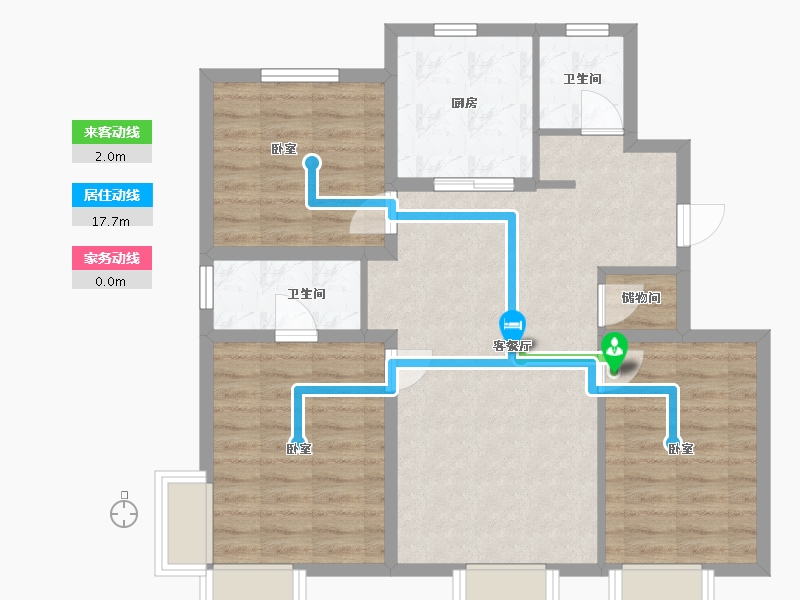 河北省-石家庄市-保利裕华和颂-82.26-户型库-动静线