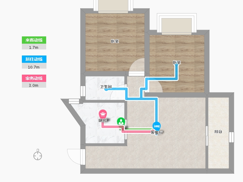 广东省-深圳市-雅仕居-45.24-户型库-动静线