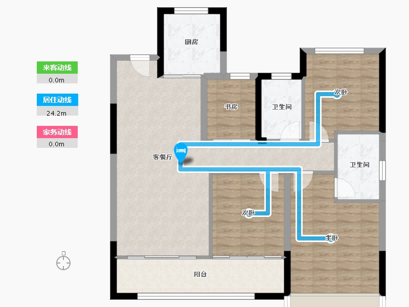 浙江省-丽水市-丽水建发·养云-95.20-户型库-动静线