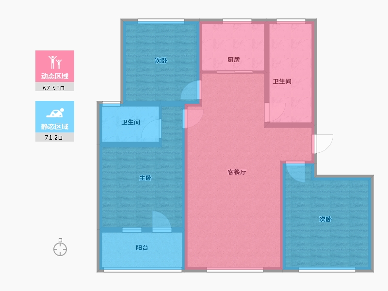 河北省-承德市-康宁府-125.00-户型库-动静分区