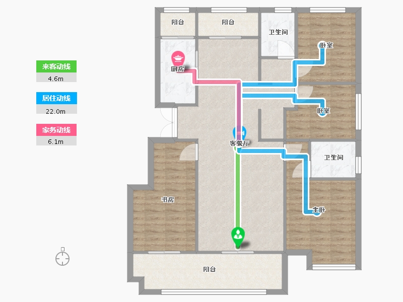 江西省-景德镇市-兴丰嘉园-111.10-户型库-动静线