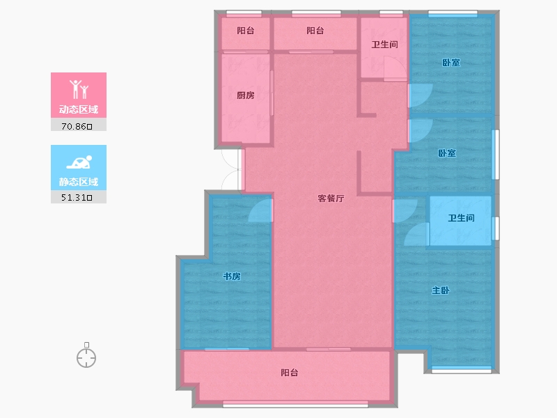 江西省-景德镇市-兴丰嘉园-111.10-户型库-动静分区