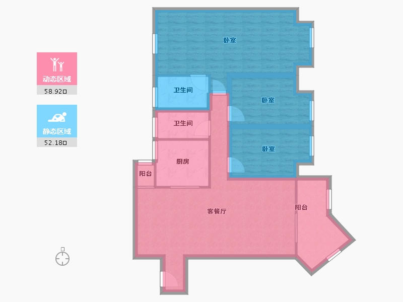 广东省-深圳市-星海名城(三期)-99.12-户型库-动静分区