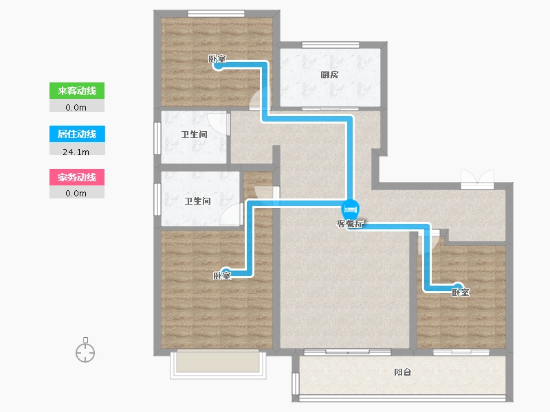 山西省-晋城市-浩翔·云玺-118.40-户型库-动静线