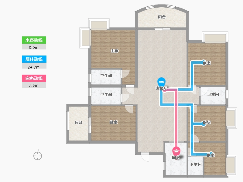 福建省-泉州市-御殿花园-157.10-户型库-动静线