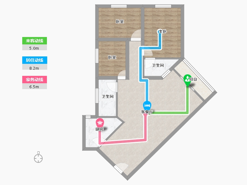 广东省-深圳市-金丽豪苑-74.51-户型库-动静线