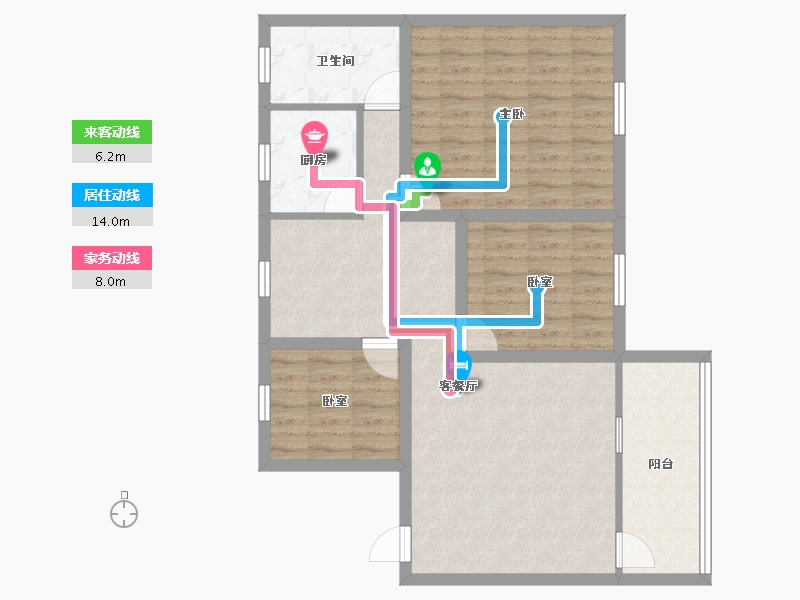 广东省-深圳市-南苑新村(西区)-86.96-户型库-动静线